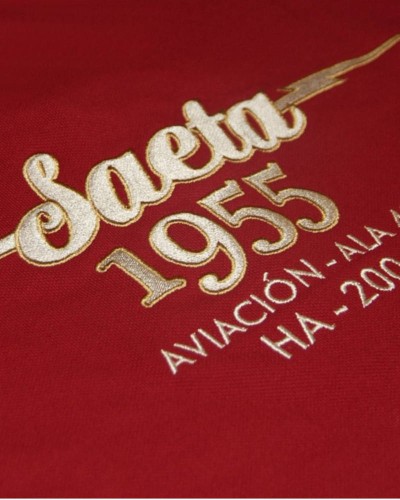 Saeta 1955 Long-Sleeved Polo Shirt, Maroon