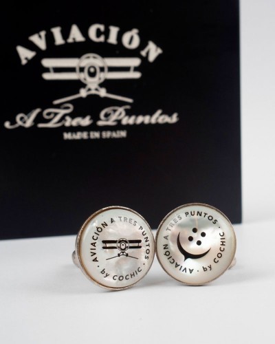 Gemelos A3P Cufflinks&Cochic Madre Perla australiana