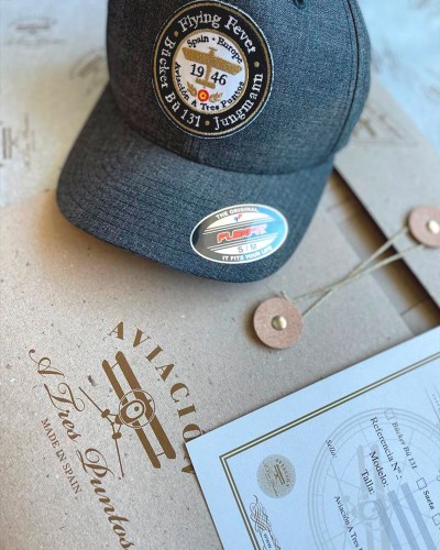 A Tres Puntos Bucker Bü Jungmann Cap, Blue