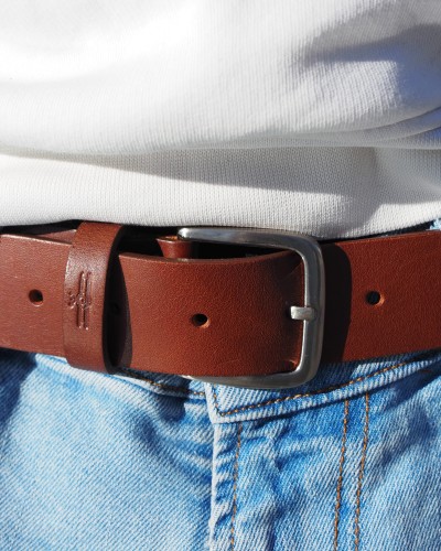 Handmade leather belt