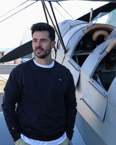 Basic Elegance Hoodie Marine  blue
