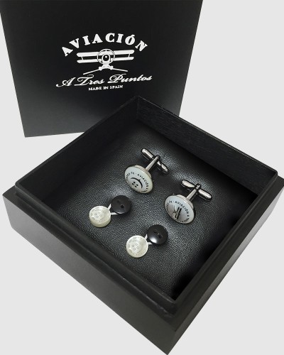 Gemelos A3P Cufflinks&Cochic Madre Perla australiana